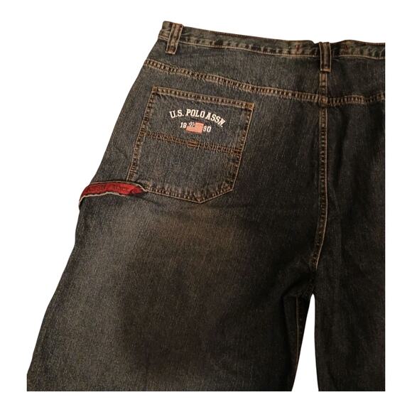 US Polo Assn Cargo Jean Shorts Mens Size 46 Waist Medium Wash NWT - Picture 5 of 9